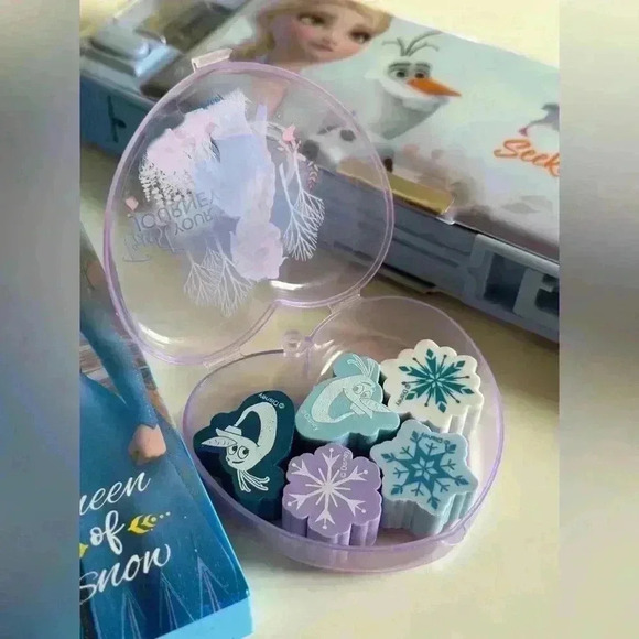 Disney Frozen Pencil Box Matching Set-Blue - Picture 4 of 7